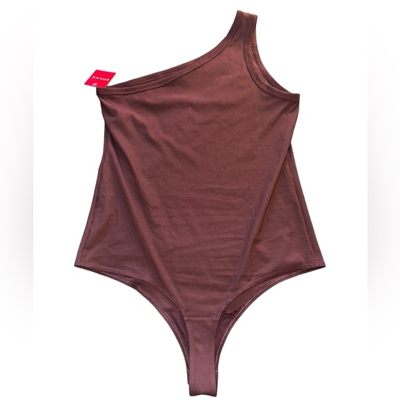 SPANX Tops - NWT Burgundy One Shoulder Body Suit​